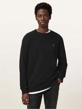 Allsaints Raven Crew Neck Ramskull Sweatshirt